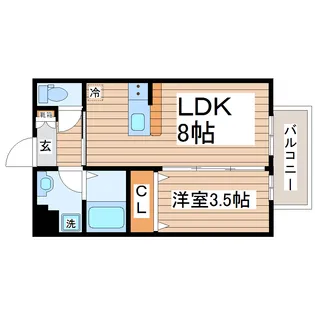 SYM五橋II【2階】の間取り