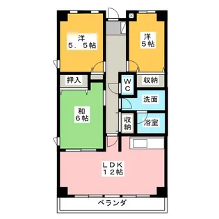アスリート本郷【1階】の間取り
