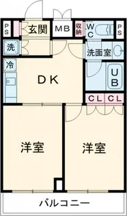 ルーブル上池台弐番館【4階】の間取り