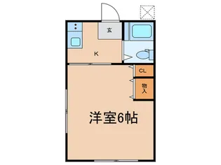 サニーハイツ【2階】の間取り