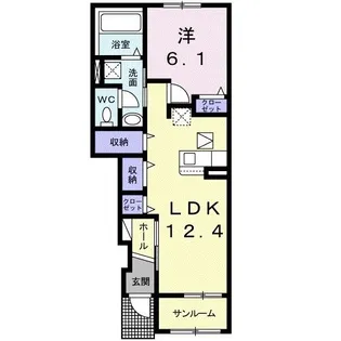 サンモール【1階】の間取り