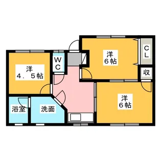 コーポアングレック【1階】の間取り