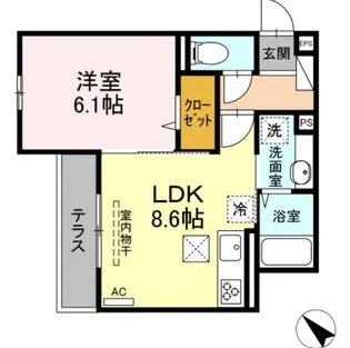 ガーデニア【3階】の間取り