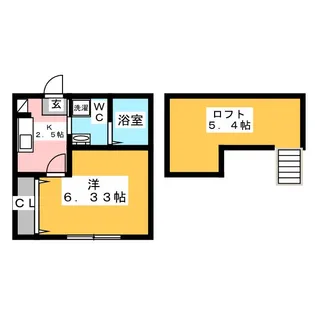 アノンテラス向ヶ丘遊園V【2階】の間取り