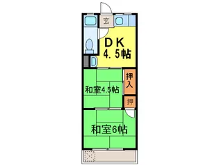 第1清涼マンション【5階】の間取り