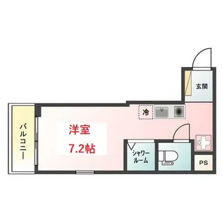 Glansky羽田【1階】の間取り