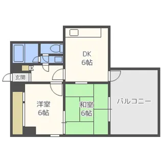 大阪府大阪市西区九条南4【マンション】の間取り