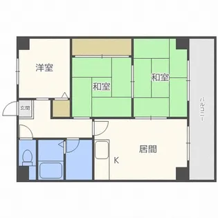 コルメナ元町【3階】の間取り