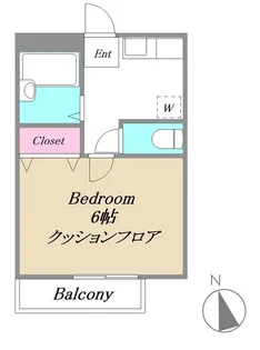 サンセイハイツ【2階】の間取り