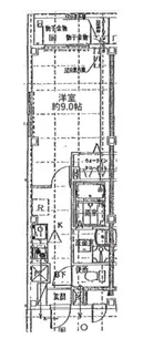 ジェノヴィア原木中山【4階】の間取り