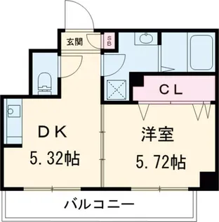 フォンティーナ K【7階】の間取り
