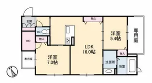 ベレオ光南【1階】の間取り
