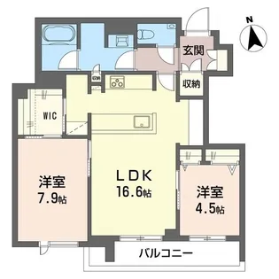 シエル モンティ【3階】の間取り