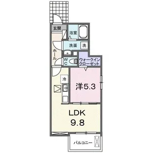 ブリーズガーデン II【1階】の間取り