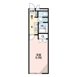 アムール 沖野【2階】の間取り