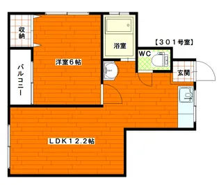 小陽ビル【3階】の間取り