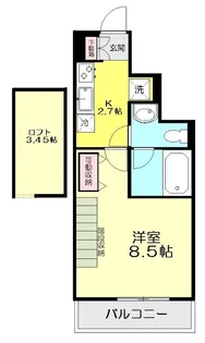 サンリバー成増【1階】の間取り