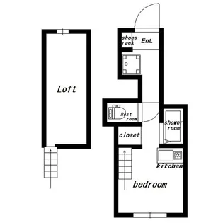 ヒルサイド・アレー千駄木【1階】の間取り