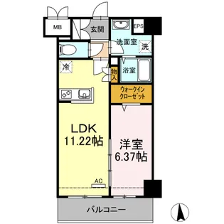 Carre S.I【4階】の間取り