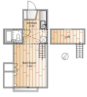 東が丘アパートメント【2階】の間取り