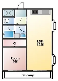 ロイヤル朝宮【4階】の間取り