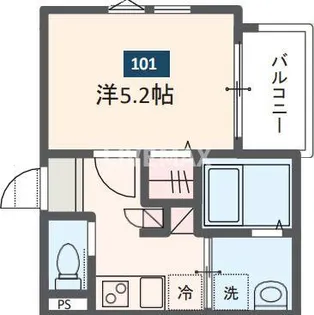 MELDIA蒲田III【1階】の間取り