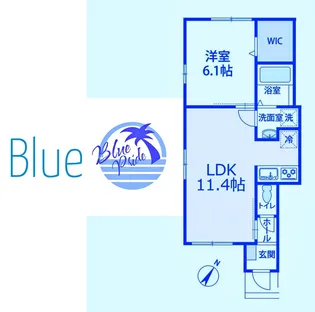ジュピタール【1階】の間取り