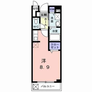 メイト鷹匠【2階】の間取り