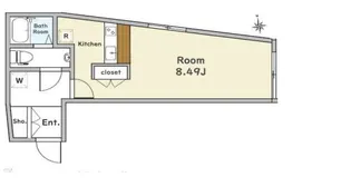 ZESTY江戸川橋【4階】の間取り