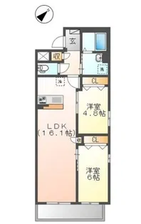 ルイーネ【3階】の間取り