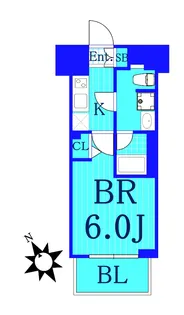 エルグランジュテ川崎【2階】の間取り
