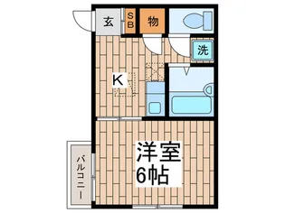 大穂ハイツ【1階】の間取り