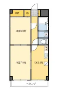 トランブルアパルトメント【3階】の間取り
