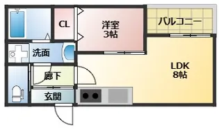REGALEST CASA北仙台【3階】の間取り