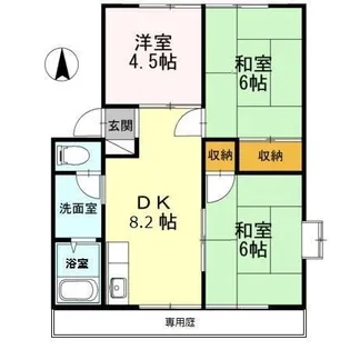 サンガーデンナベシマ C棟【1階】の間取り