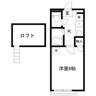 アップルハウス山手町【2階】の間取り