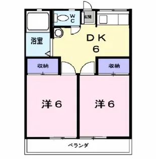 パルク大成I【2階】の間取り