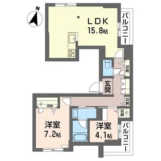 フェリシード【3階】の間取り
