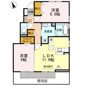 ソンテビアン【1階】の間取り