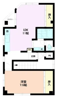 ニシクボビル【3階】の間取り