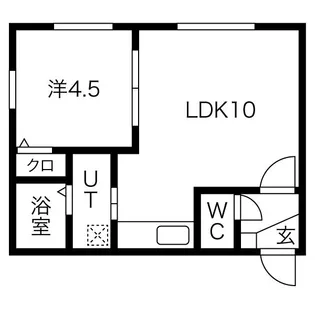 ユーコート南平岸【3階】の間取り