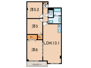 サンビルダー甲子園パークサイド【4階】の間取り