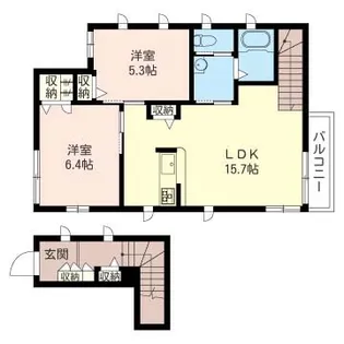 ヴィバ ラ ヴィダA【2階】の間取り