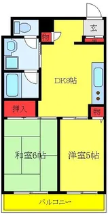 グローハイツ根岸【7階】の間取り