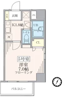 エクセレントアフィー横浜橋【4階】の間取り