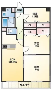 カレラエイト【7階】の間取り