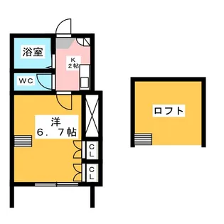 FLATS HAMAMATSU【1階】の間取り