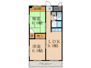 第二田中マンション【3階】の間取り