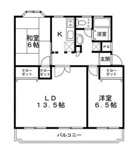 コンドミニアム座間 2号棟【3階】の間取り