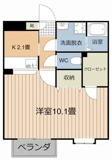 サンリアン吉野【1階】の間取り